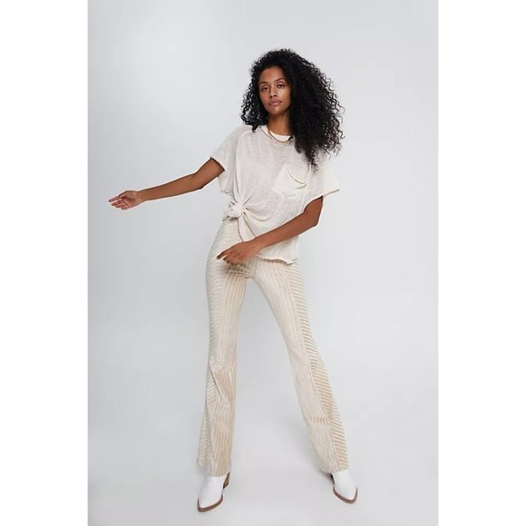 Free People Pants - Free People Slim Pull On Velvet Flare Pants